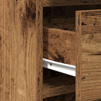 Produktbild för Smyckebord med låda 2 pcs Brun 50 x 41 x 135 cm Konstruerat trä