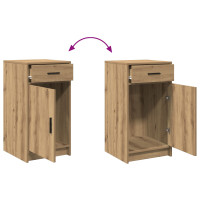 Produktbild för Smyckebord med låda 2 pcs Brun 50 x 41 x 135 cm Konstruerat trä