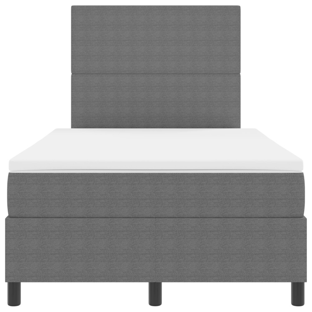 Produktbild för Bäddfjäder Ljusgrå och vit. 120 x 200 cm Kordread tyg