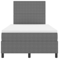 Produktbild för Bäddfjäder Ljusgrå och vit. 120 x 200 cm Kordread tyg