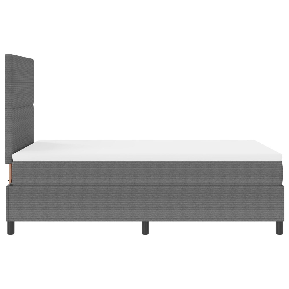 Produktbild för Bäddfjäder Ljusgrå och vit. 120 x 200 cm Kordread tyg