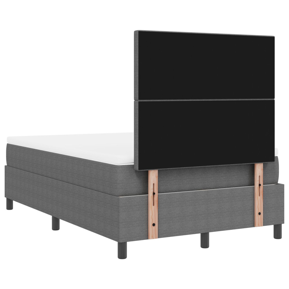 Produktbild för Bäddfjäder Ljusgrå och vit. 120 x 200 cm Kordread tyg