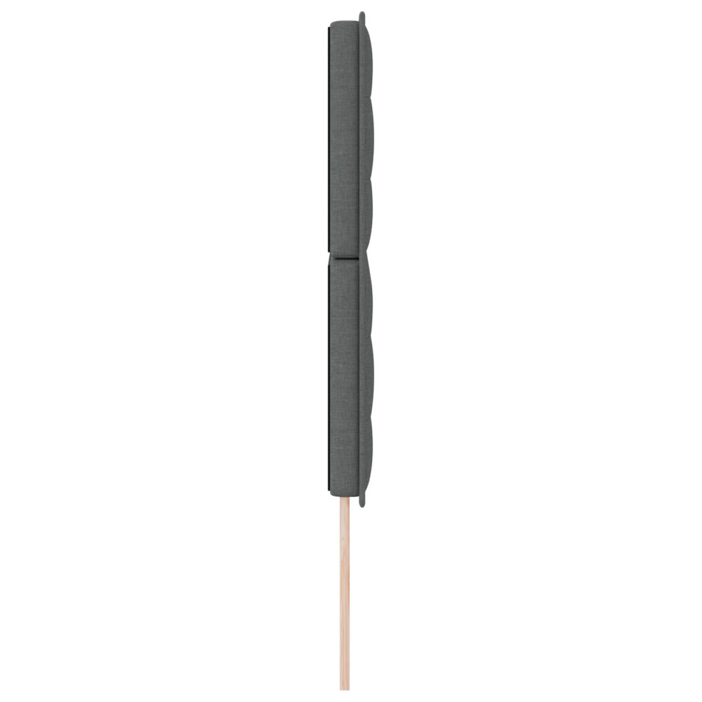Produktbild för Huvudgavel Mörkgrå 160 cm tyg