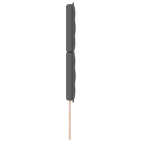 Produktbild för Huvudgavel Mörkgrå 160 cm tyg
