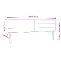 Produktbild för LED huvuddyna med LED-ljusslingor Svart 160 cm tyg