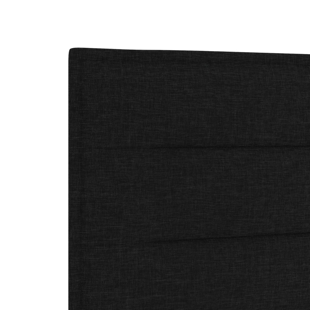 Produktbild för LED huvuddyna med LED-ljusslingor Svart 100 cm tyg