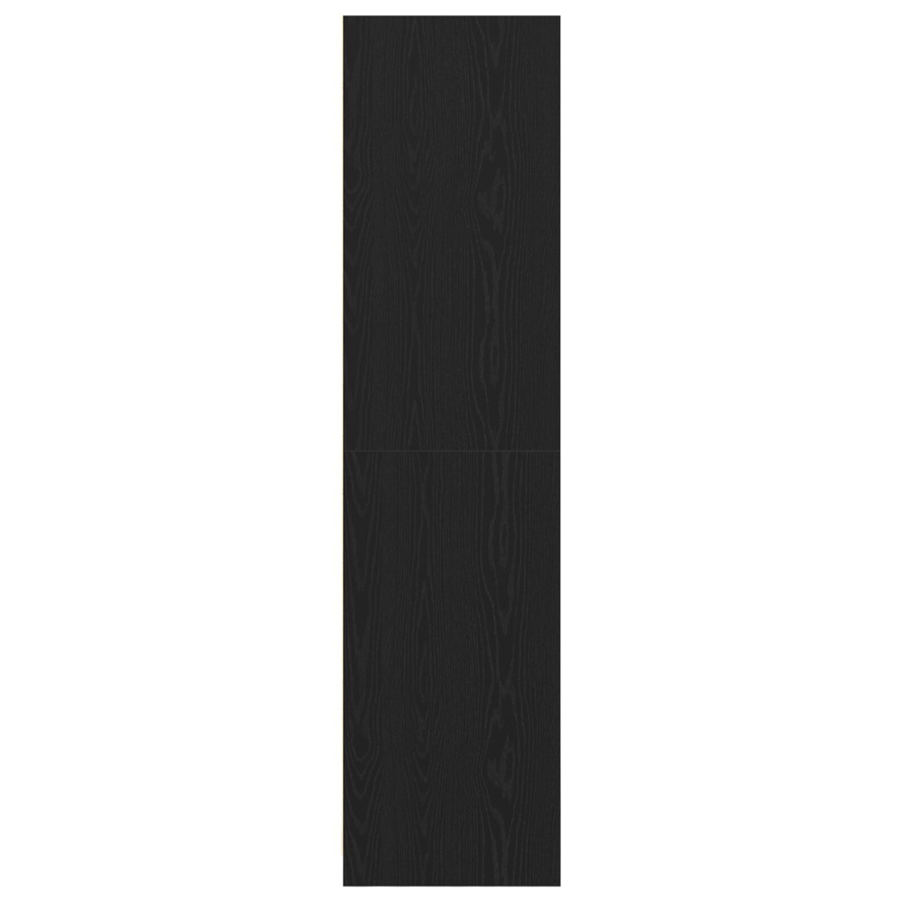 Produktbild för Garderob med hylla Svart Ek 30 x 50 x 200 cm Konstruerat trä