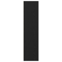 Produktbild för Garderob med hylla Svart Ek 30 x 50 x 200 cm Konstruerat trä