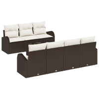 Produktbild för Trädgårdsoffset Brun 55 x 55 x 37 cm konstrotting