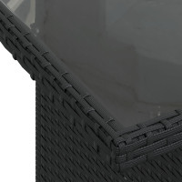 Produktbild för Trädgårdsoffset 6 pcs Svart konstrotting