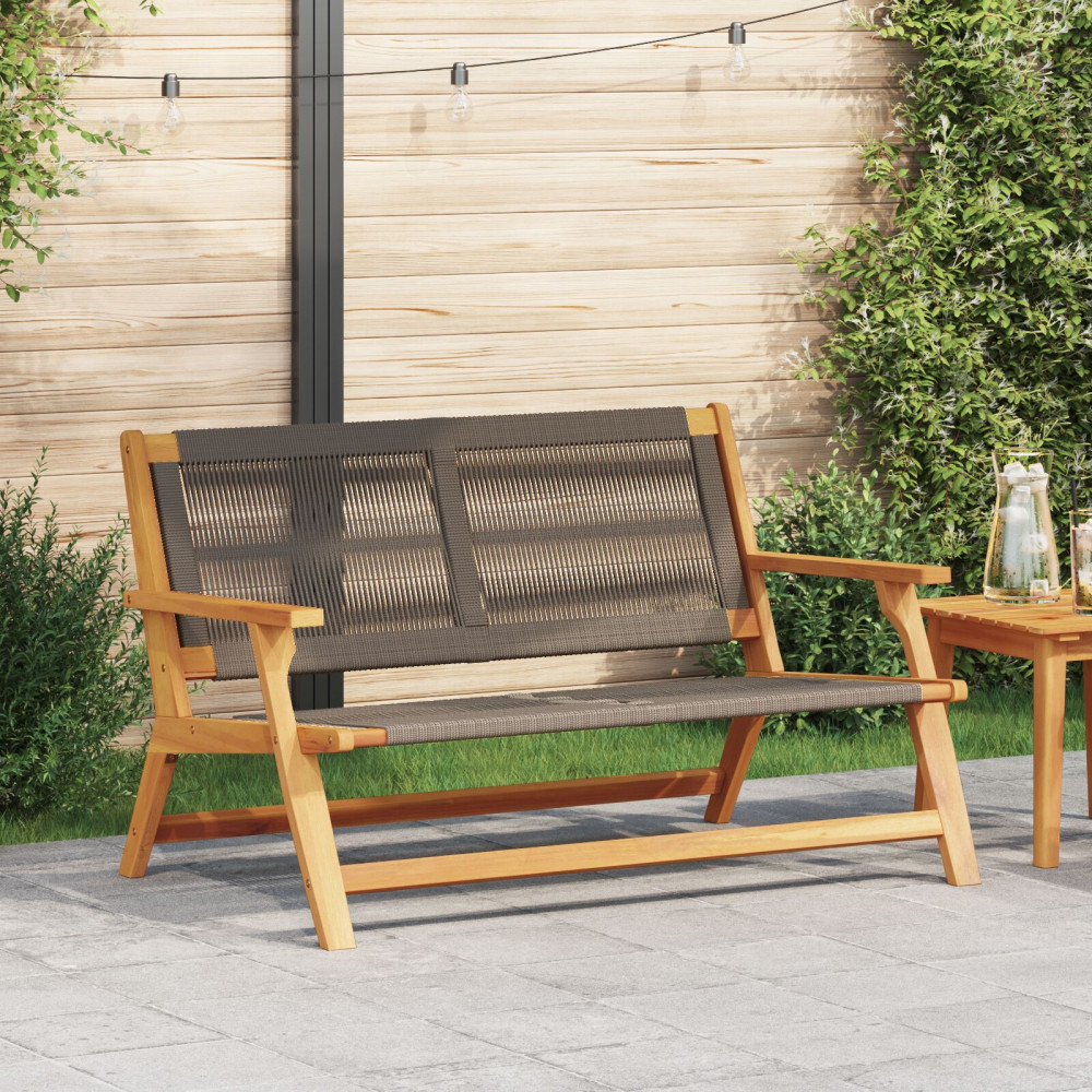 Produktbild för Trädgårdsmöbler Grå 122 x 76 x 73 cm Massivt Akaciaträ