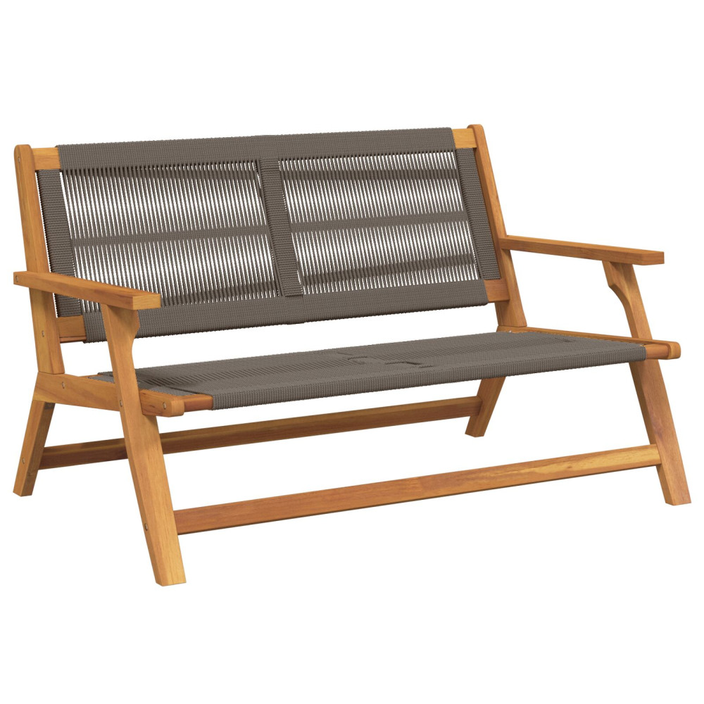 Produktbild för Trädgårdsmöbler Grå 122 x 76 x 73 cm Massivt Akaciaträ