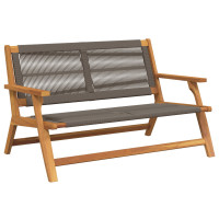 Produktbild för Trädgårdsmöbler Grå 122 x 76 x 73 cm Massivt Akaciaträ
