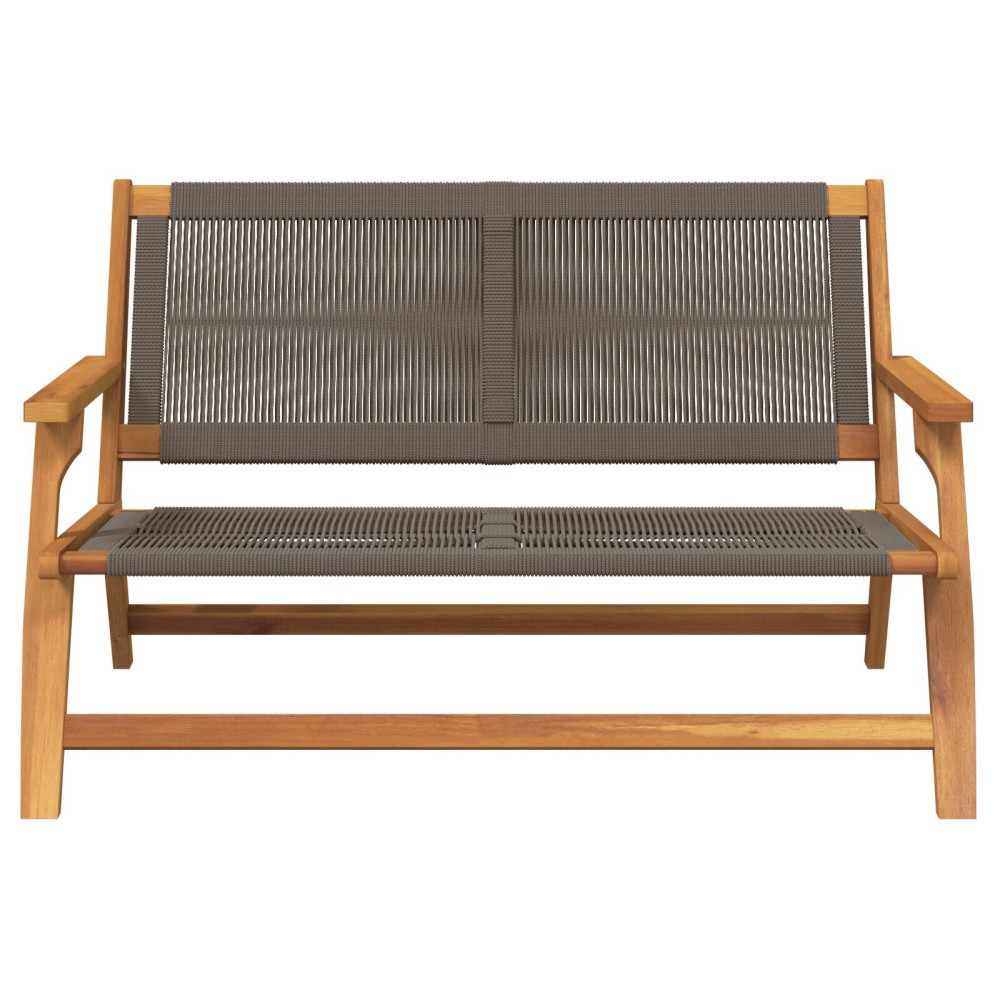 Produktbild för Trädgårdsmöbler Grå 122 x 76 x 73 cm Massivt Akaciaträ