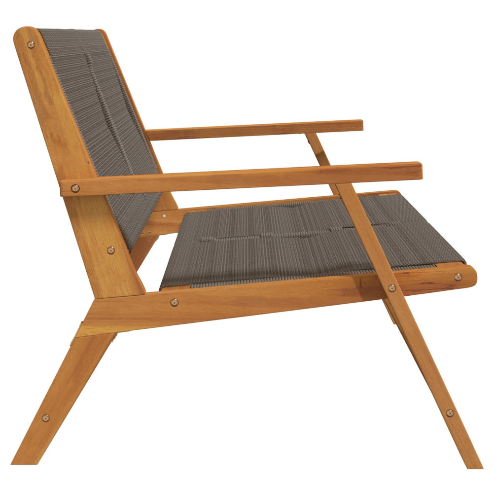 Produktbild för Trädgårdsmöbler Grå 122 x 76 x 73 cm Massivt Akaciaträ