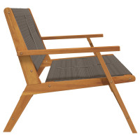 Produktbild för Trädgårdsmöbler Grå 122 x 76 x 73 cm Massivt Akaciaträ