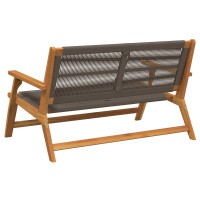 Produktbild för Trädgårdsmöbler Grå 122 x 76 x 73 cm Massivt Akaciaträ