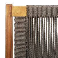 Produktbild för Trädgårdsmöbler Grå 122 x 76 x 73 cm Massivt Akaciaträ