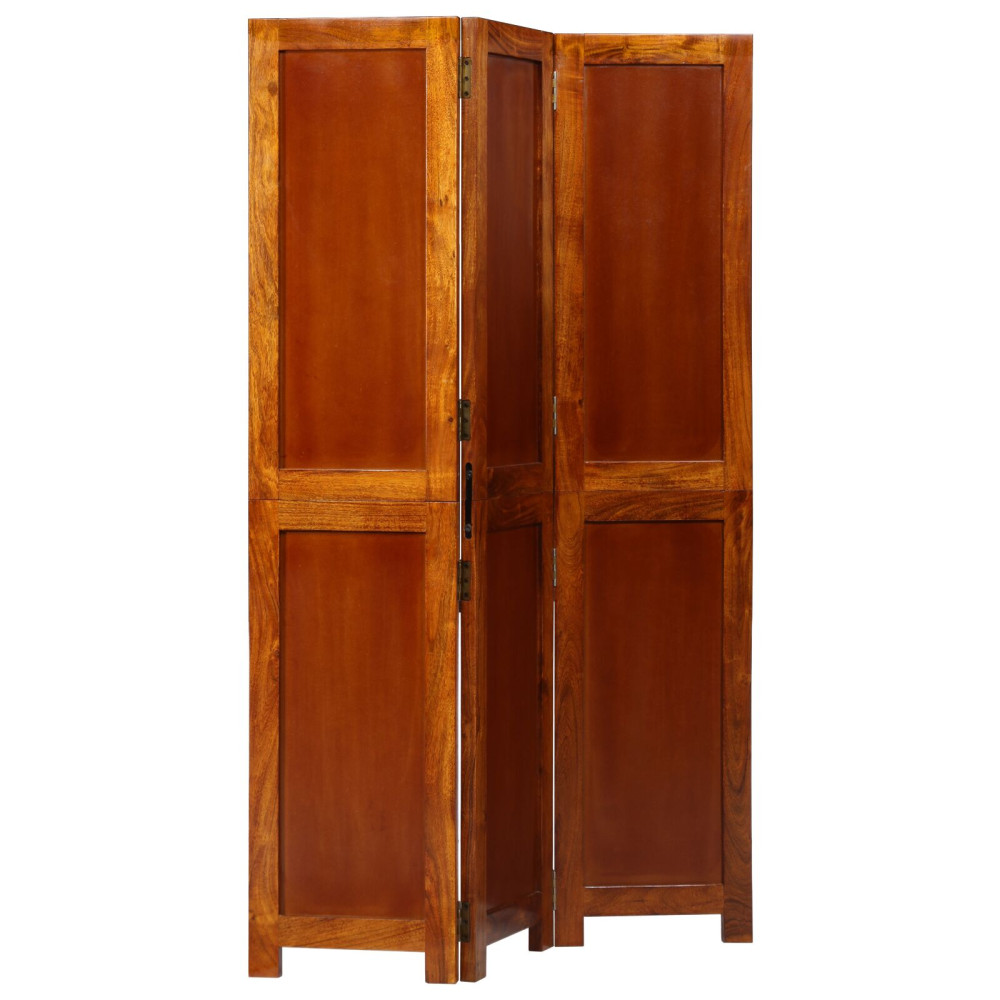Produktbild för Rumsavskiljare Honung brun 105 x 1,5 x 160 cm Massivt Akaciaträ