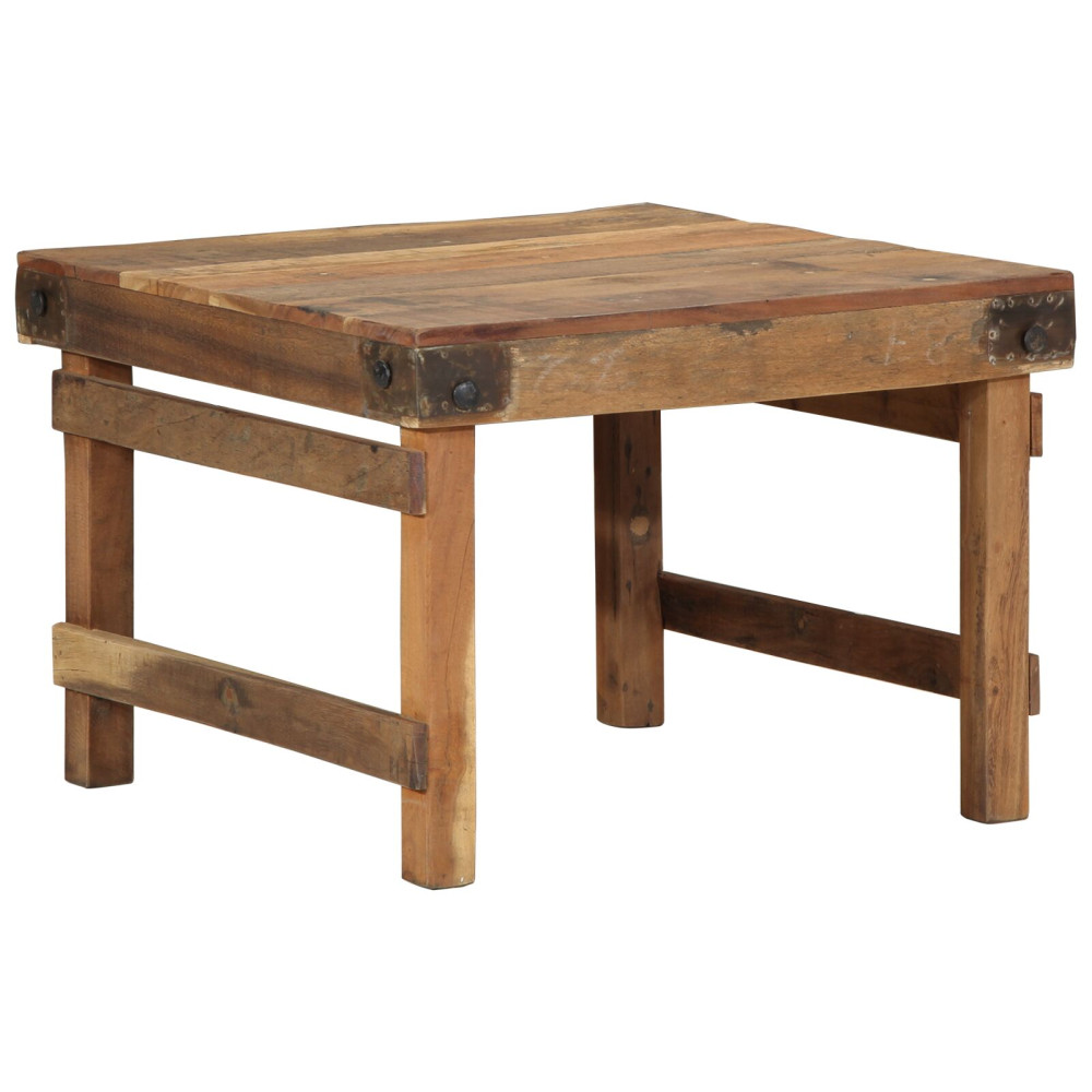 Produktbild för Kaffeebord Brun 60 x 55 x 40 cm Solid återvunnen trä