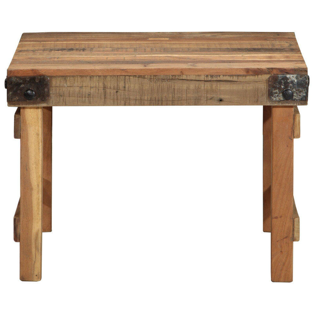 Produktbild för Kaffeebord Brun 60 x 55 x 40 cm Solid återvunnen trä