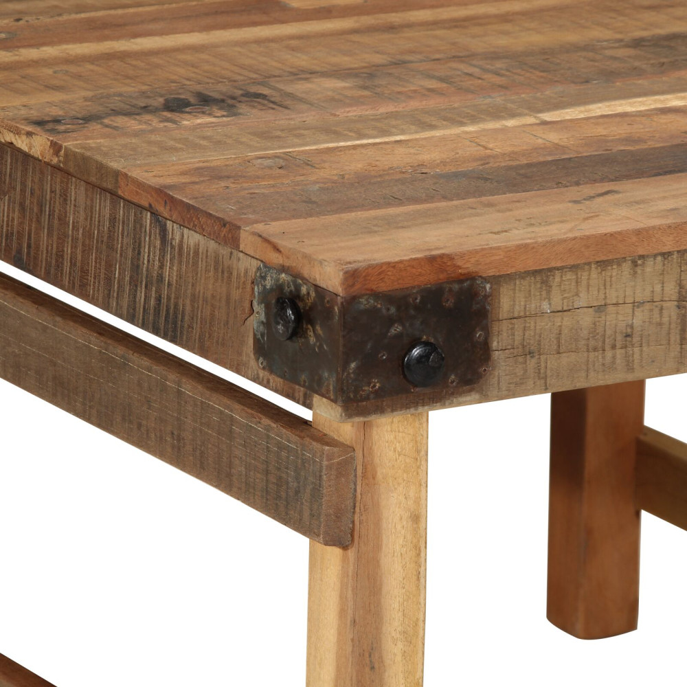 Produktbild för Kaffeebord Brun 60 x 55 x 40 cm Solid återvunnen trä