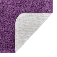 Produktbild för Antisklid badmatta set 2 st Lila 50 x 50 cm PP