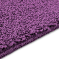 Produktbild för Antisklid badmatta set 2 st Lila 50 x 50 cm PP