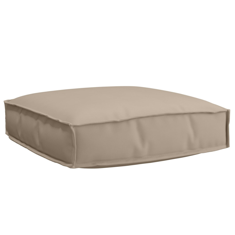 Produktbild för Kudde Taupe 60 x 60 x 12 cm Oxford Tyg