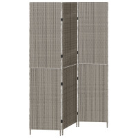 Produktbild för Rumsavskiljare Grå 146 x 180 cm konstrotting