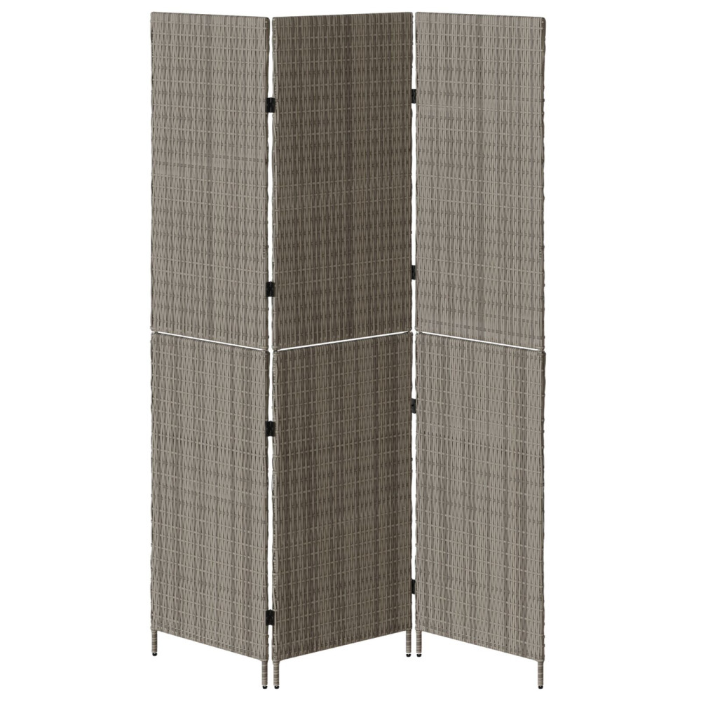 Produktbild för Rumsavskiljare Grå 146 x 180 cm konstrotting