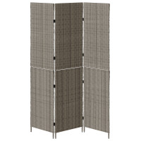 Produktbild för Rumsavskiljare Grå 146 x 180 cm konstrotting