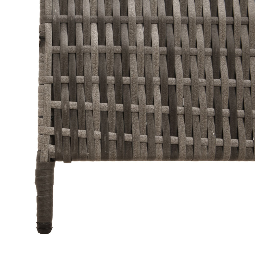 Produktbild för Rumsavskiljare Grå 146 x 180 cm konstrotting