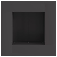 Produktbild för Eldstad Svart 60 x 60 x 30 cm Väderbeständig stål