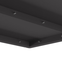 Produktbild för Eldstad Svart 60 x 60 x 30 cm Väderbeständig stål