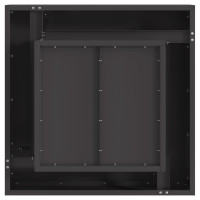 Produktbild för Eldstad Svart 60 x 60 x 30 cm Väderbeständig stål