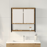 Produktbild för Spegelskåp med hylla Artisan Ek 60 x 16 x 60 cm Konstruerat trä