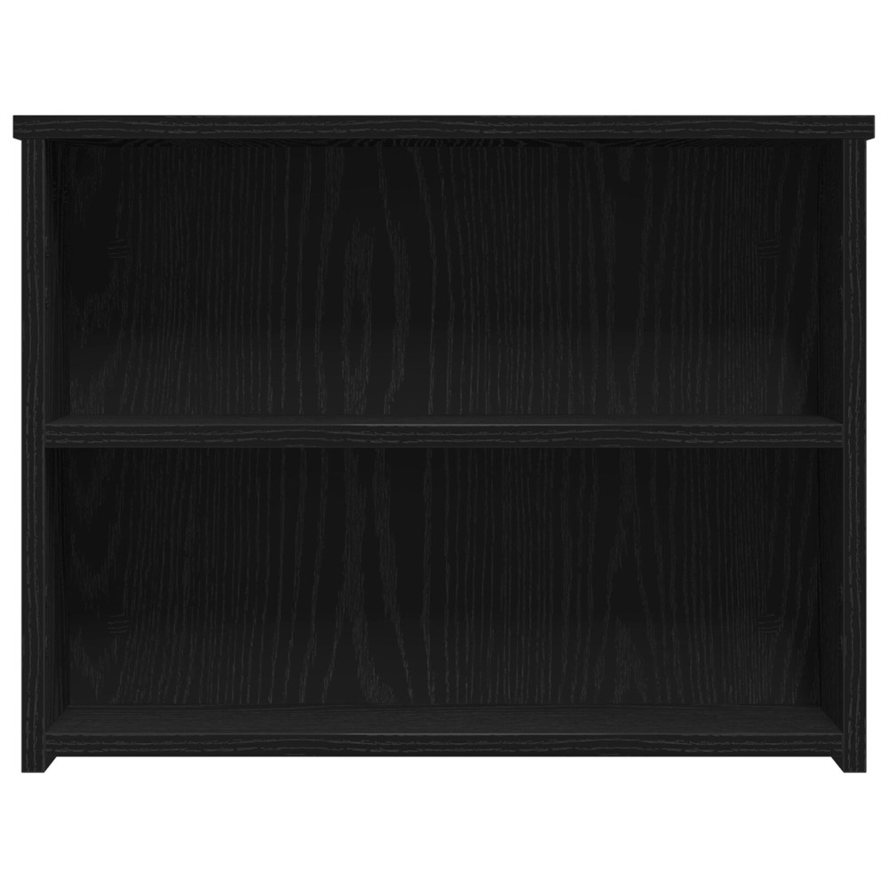 Produktbild för Kaffeebord Svart Ek 102 x 55 x 42 cm Konstruerat trä
