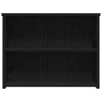 Produktbild för Kaffeebord Svart Ek 102 x 55 x 42 cm Konstruerat trä