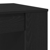 Produktbild för Kaffeebord Svart Ek 102 x 55 x 42 cm Konstruerat trä