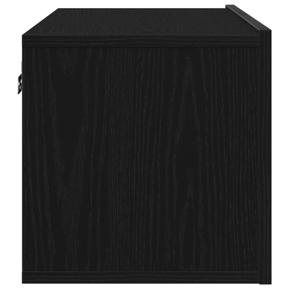 Produktbild för TV-skåp 2 pcs Svart Ek 80 x 30 x 30 cm Konstruerat trä