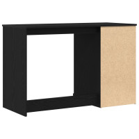 Produktbild för Skrivbord med låda Svart Ek 50 x 115 x 75 cm Konstruerat trä