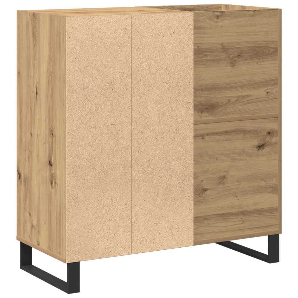 Produktbild för Skivskåp Gammalt trä 84,5 x 38 x 89 cm Konstruerat trä