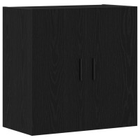 Produktbild för Väggmonterat skåp Svart Ek 60 x 31 x 60 cm Konstruerat trä