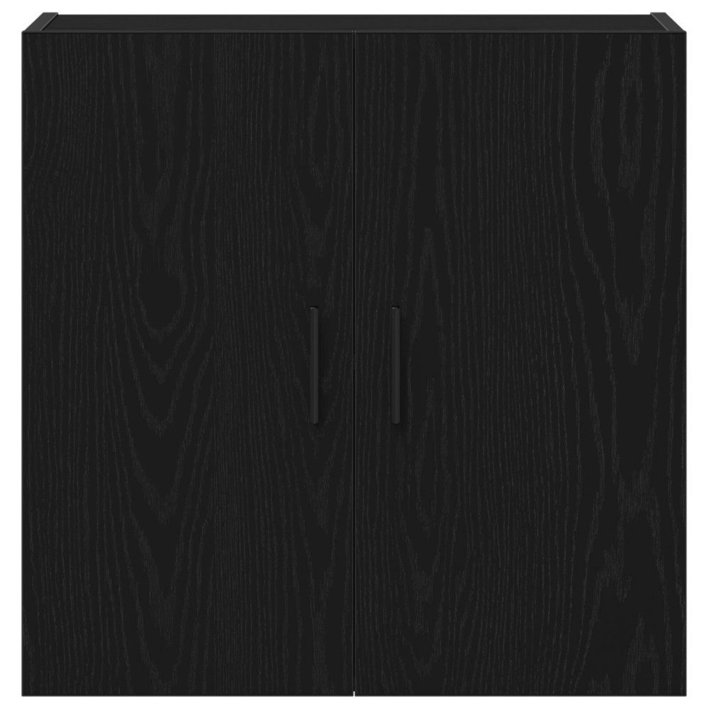Produktbild för Väggmonterat skåp Svart Ek 60 x 31 x 60 cm Konstruerat trä