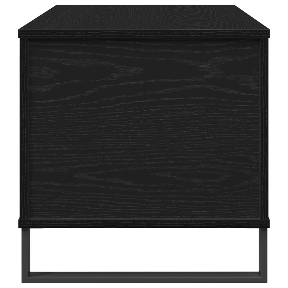 Produktbild för Kaffeebord Svart Ek 90 x 44,5 x 45 cm Konstruerat trä