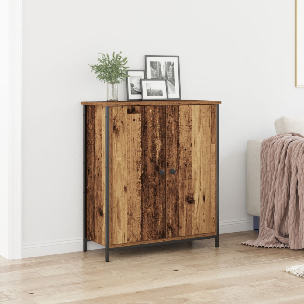 Produktbild för Sideboard Gammalt trä 70 x 30 x 80 cm Konstruerat trä