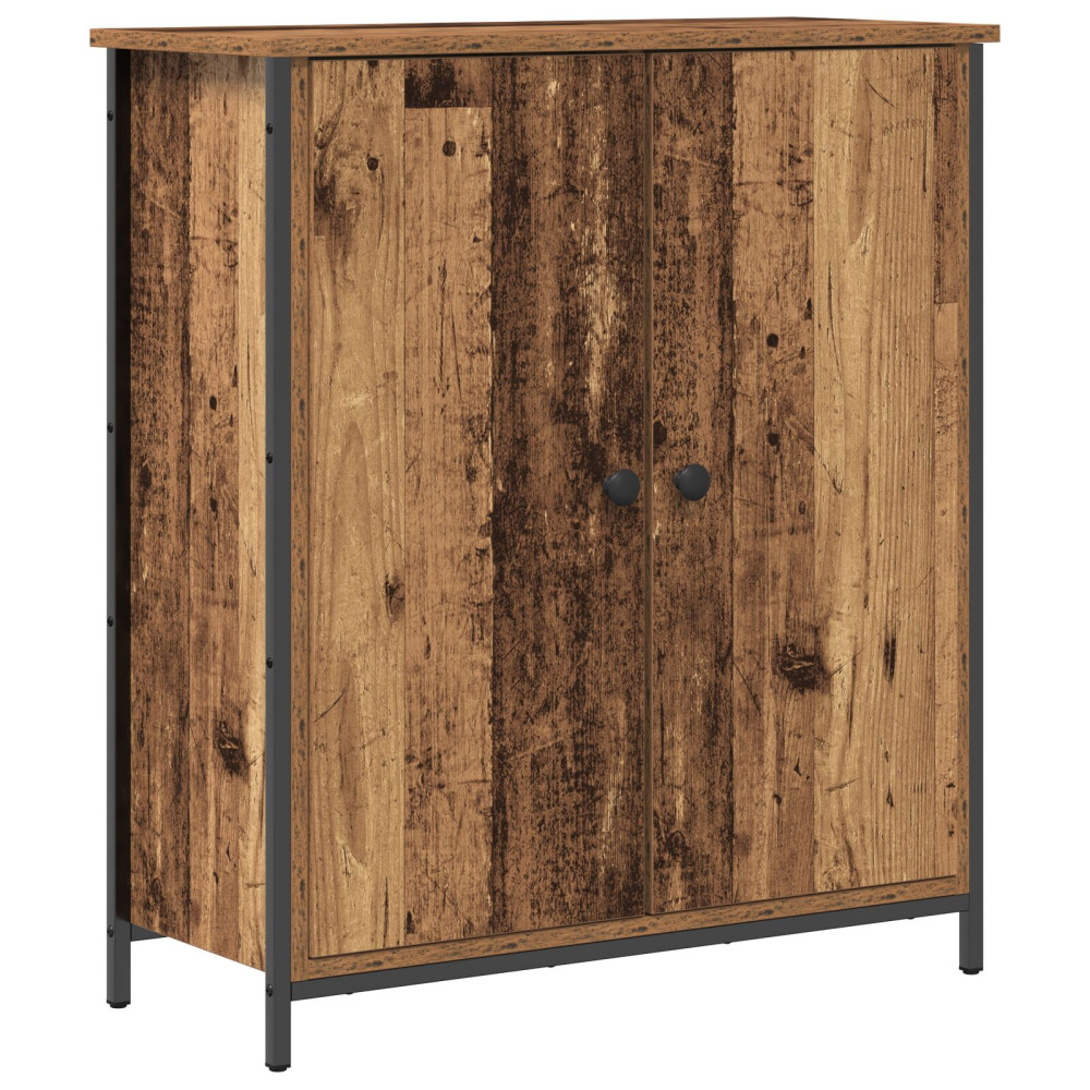 Produktbild för Sideboard Gammalt trä 70 x 30 x 80 cm Konstruerat trä