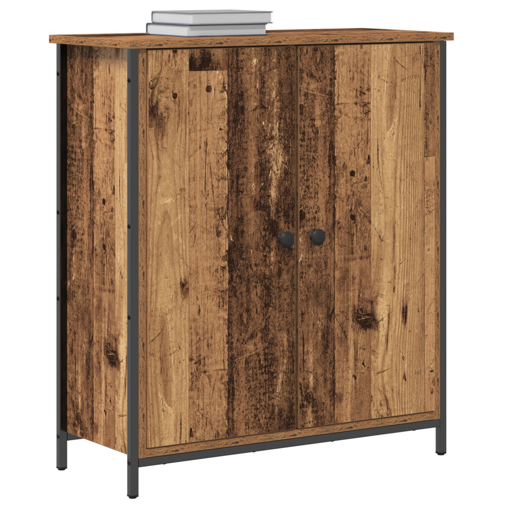 Produktbild för Sideboard Gammalt trä 70 x 30 x 80 cm Konstruerat trä