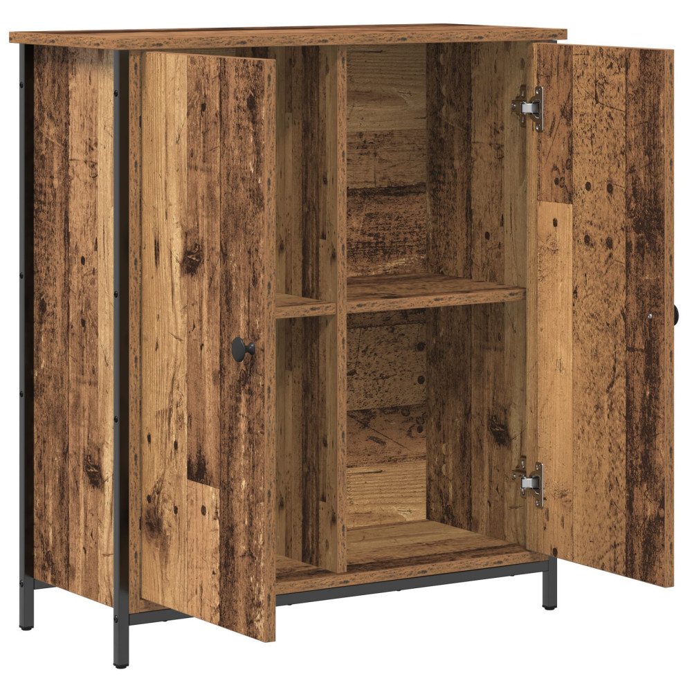 Produktbild för Sideboard Gammalt trä 70 x 30 x 80 cm Konstruerat trä
